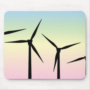 Wind Farm Morning Mouse Pad