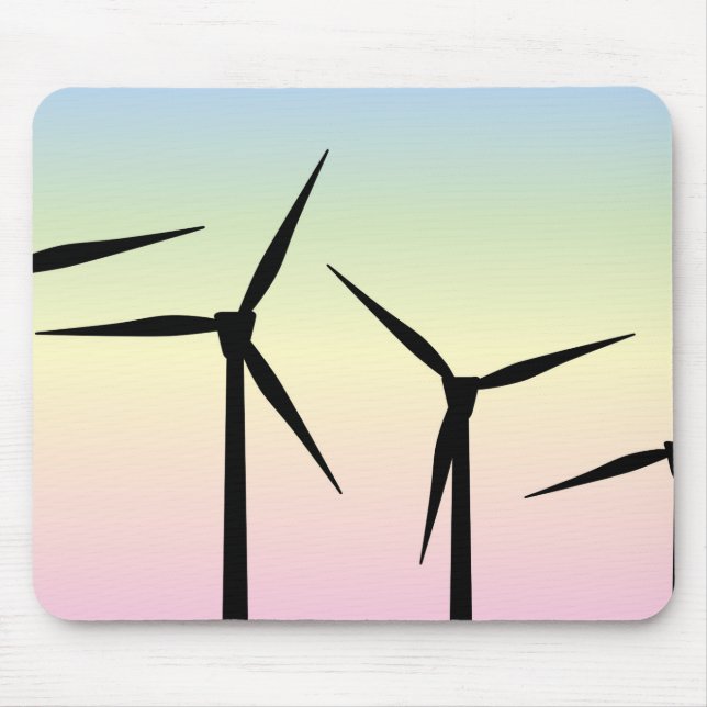 Wind Farm Morning Mouse Pad (Front)