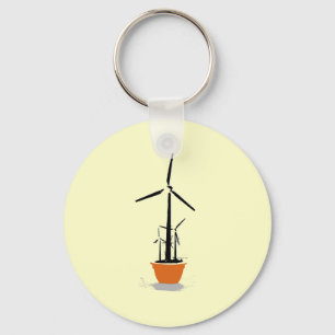 Wind Flower Key Ring