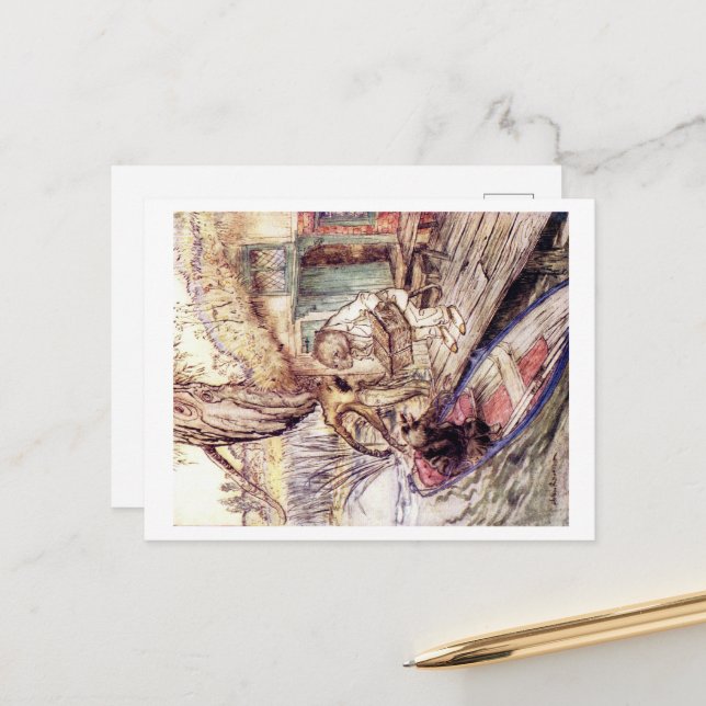 Wind in the Willows postcard (Front/Back In Situ)