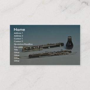 Wind instrument business card