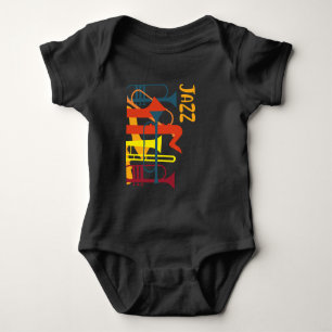 Wind Instrument Jazz Musician Trumpet Music Lover Baby Bodysuit