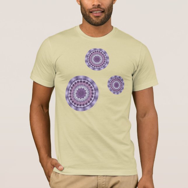 Wind Mandala Men's Dark Shirt (Front)