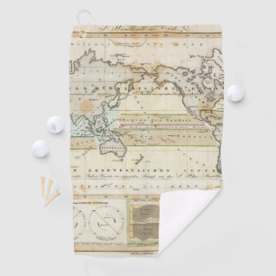 Wind Map of Earth Golf Towel