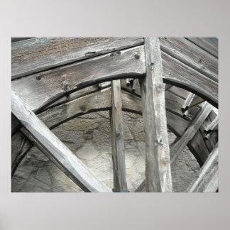 Wind Mill Water Wheel Poster