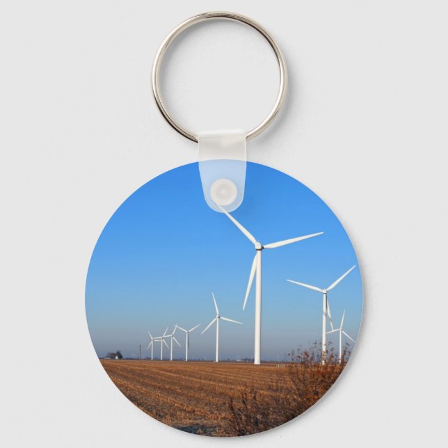 Wind mills.JPG Key Ring (Front)