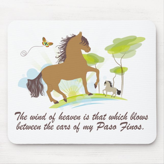Wind of Heaven - Paso Fino Mouse Pad (Front)