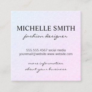 Wind Pattern Square Business Card