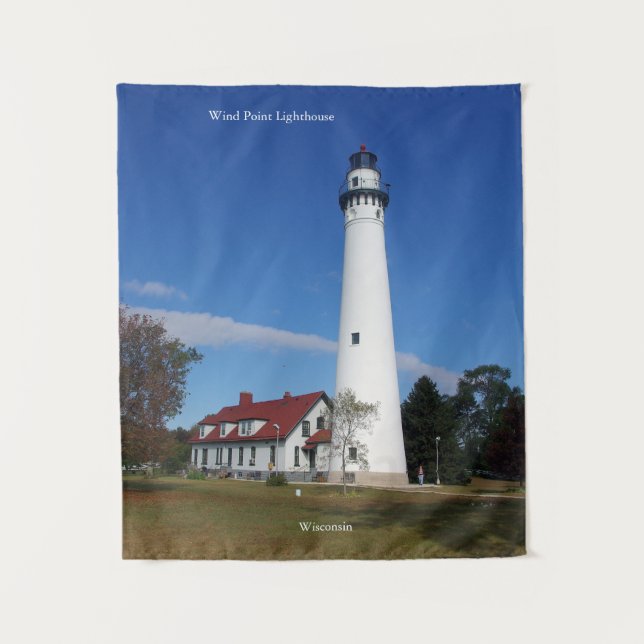 Wind Point Lighthouse tapestry (Front)