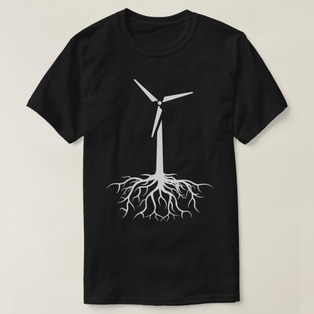 Wind Power Ecology Green Power Bio Co2 Windmill Gi T-Shirt (Design Front)