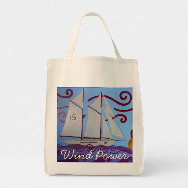 Wind Power Tote Bag (Front)