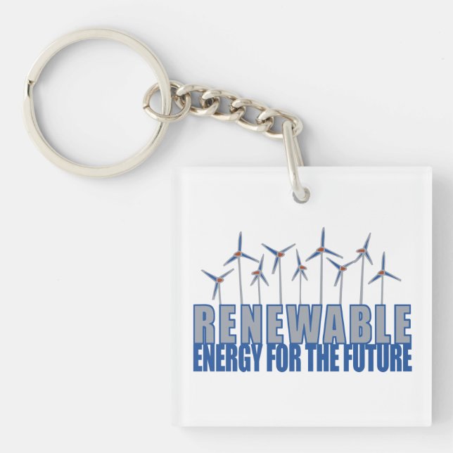 Wind Power Turbines Key Ring (Front)