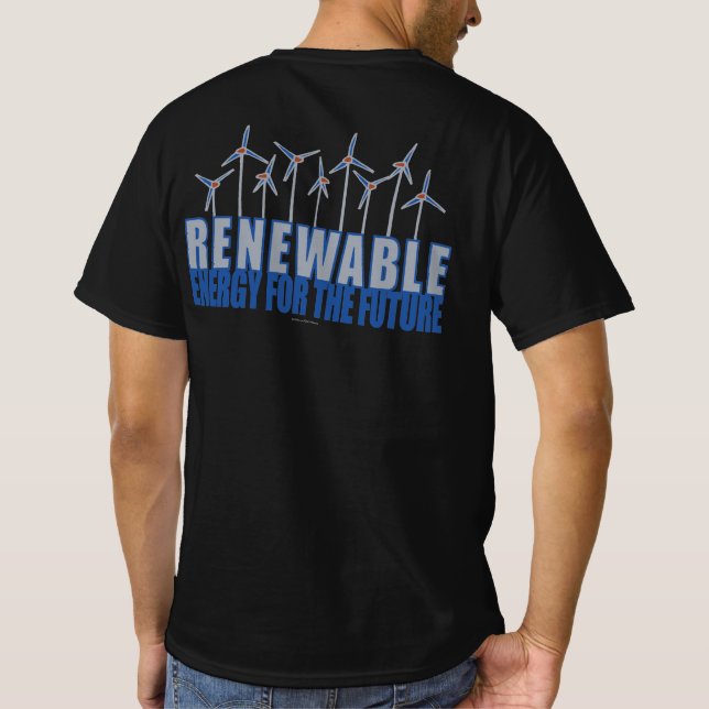 Wind Power Turbines T-Shirt (Back)