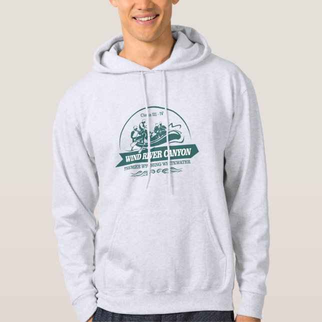 Wind River Canyon (rafting 2) Hoodie (Front)