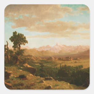 Wind River Country – Albert Bierstadt Square Sticker