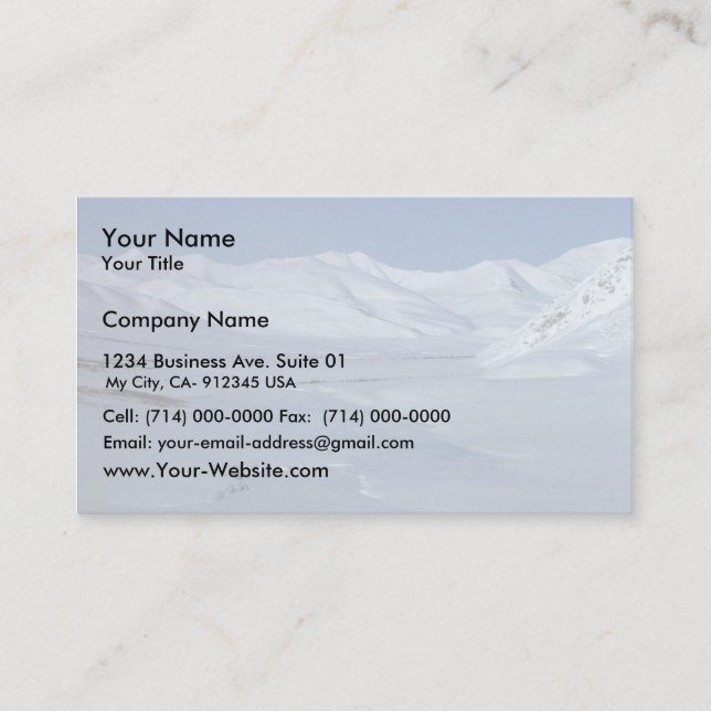 Wind River Mountains Business Card (Front)