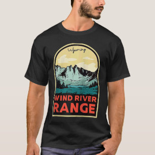 Wind River Range Mountains Wyoming Raglan Baseball T-Shirt