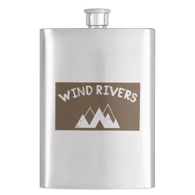 Wind Rivers Hip Flask (Front)