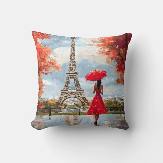 Wind Romance Paris Chic Walk Cushion (Front)