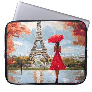 Wind Romance Paris Chic Walk Laptop Sleeve