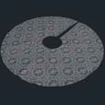 Wind Rose Compass Pattern Brushed Polyester Tree Skirt<br><div class="desc">Graphic wind rose compass drawn in line art style | © and ® Bigstock® - All Rights Reserved.</div>