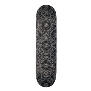 Wind Rose Compass Pattern Skateboard