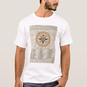 Wind rose with the 32 winds ofthe world T-Shirt