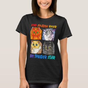 Wind Shadow River Star Thunder Sky Cat Feline T-Shirt