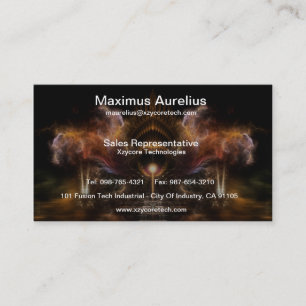 Wind Storm Fractal Art Business Card