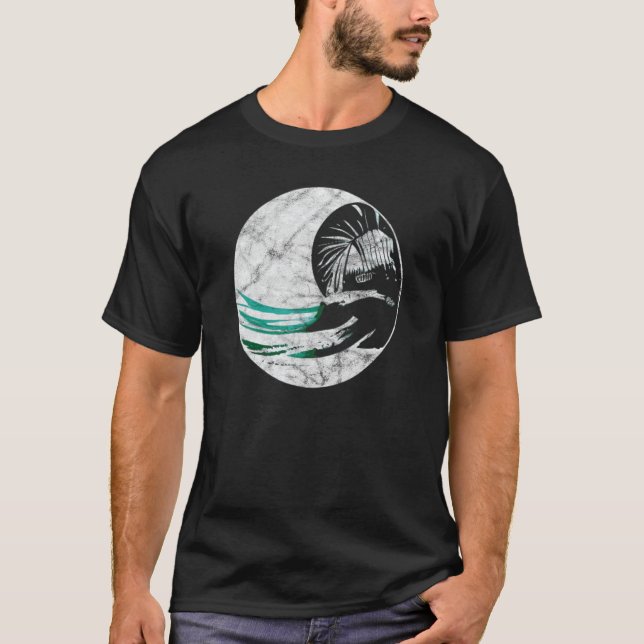 Wind Surfer Kite Jetski Hawaii Beach Ocean Wave Su T-Shirt (Front)