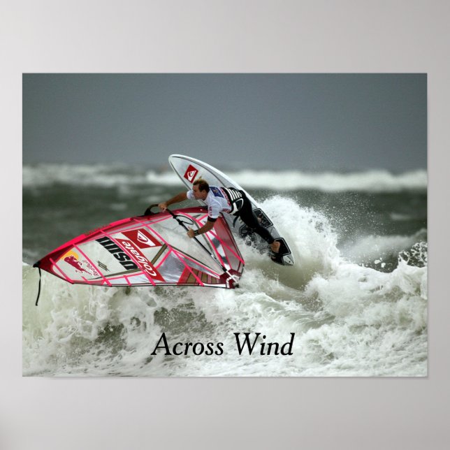 Wind Surfing 16" x 12", Value Poster Paper (Matte) (Front)