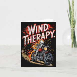 Wind Therapy Motorbike Motorcycle Men Women  Card