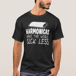 Wind Tone Harmonicaist Melody Musical Instrument H T-Shirt