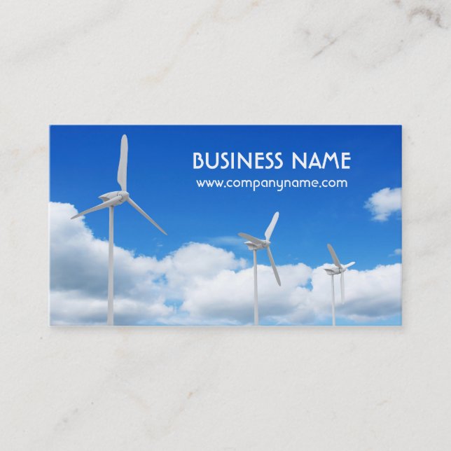 Wind Turbine Business Card (Front)