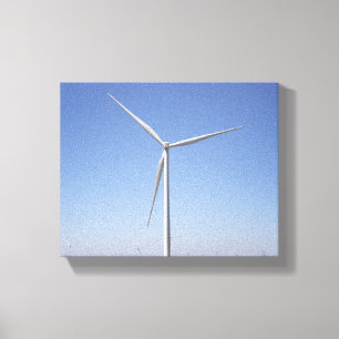 Wind Turbine in a Rural Oklahoma Field Colour 8x10 Canvas Print