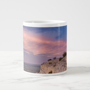 Wind Turbine in west Texas at Sunset Large Coffee Mug