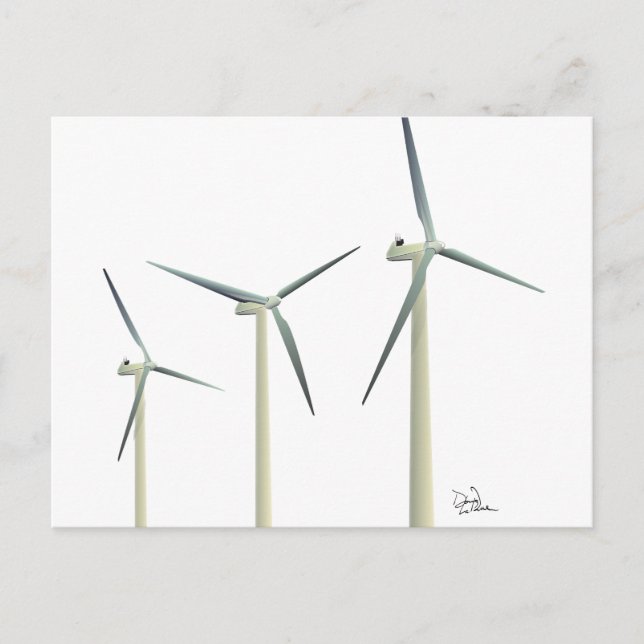 Wind Turbine Postcard (Front)