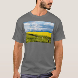 Wind Turbine Renewable Energy Alberta Canada 3 T-Shirt