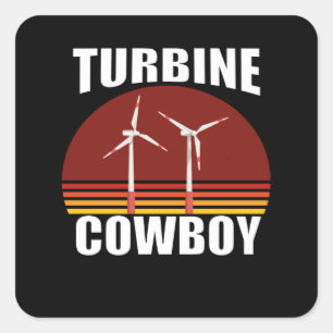 Wind Turbine Technician for Turbine Techn Square Sticker