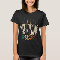 Wind Turbine Technician Rock Tech Funny Gift Appar