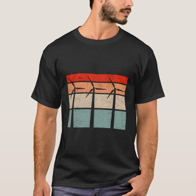 Wind Turbine Technician Wind Energy T-Shirt (Front)