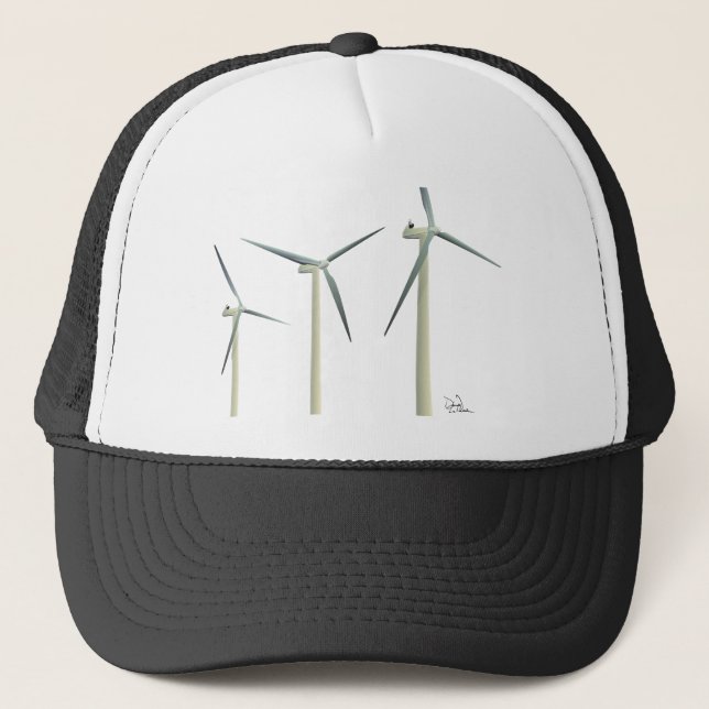 Wind Turbine Trucker Hat (Front)