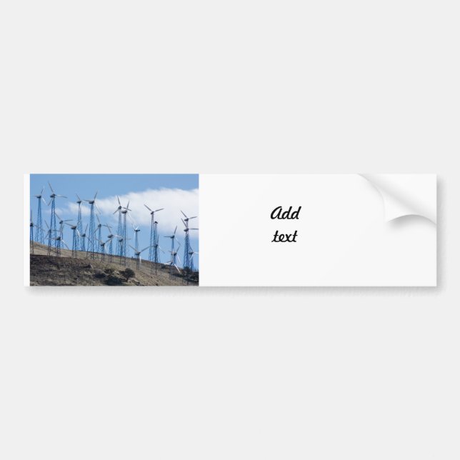 Wind Turbines Bumper Sticker (Front)
