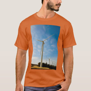 Wind turbines create clean and renewable electrici T-Shirt