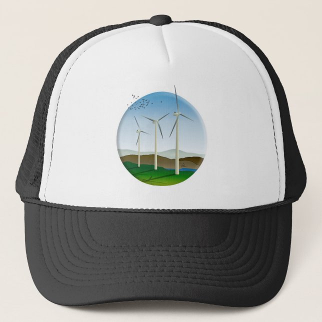 Wind Turbines Trucker Hat (Front)