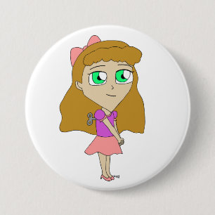 wind up chibi 7.5 cm round badge