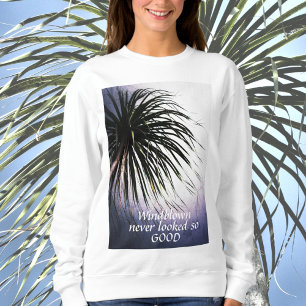 Windblown Palm Tree Tropical Chic T-Shirt Sweatshirt