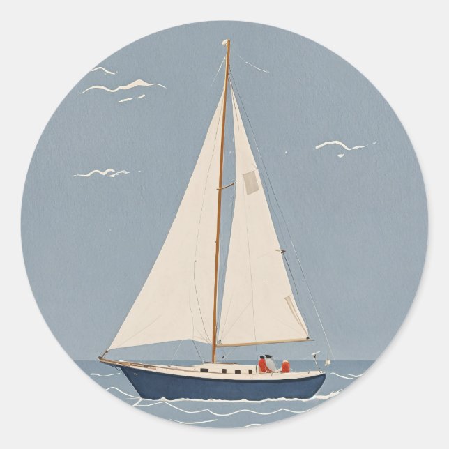 Windborne Wanderer Classic Round Sticker (Front)