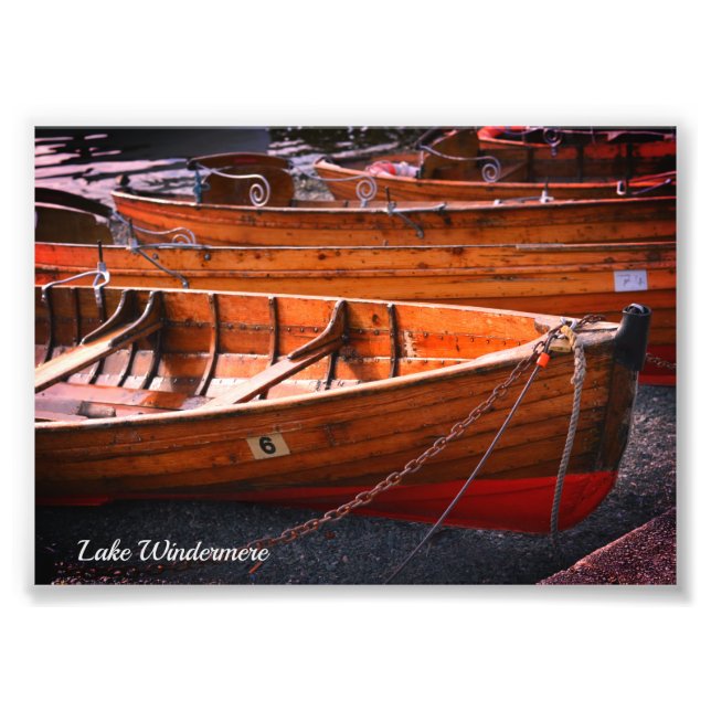 Windermere The Lake District Boats Photo Print (Front)