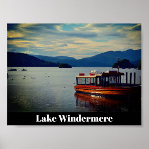 Windermere, the Lake District Postcard Poster